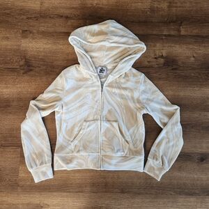 Juicy Couture Tan Beachwood Swirls Zip